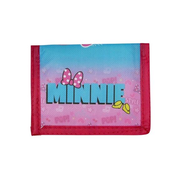 New Girls Minnie Mouse Bi-Fold Wallet Pink - Picture 2 of 4